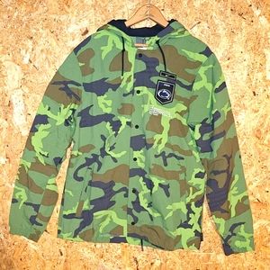 Nike Men's Penn State camo hooded windbreaker jacket Official On Field Apparel